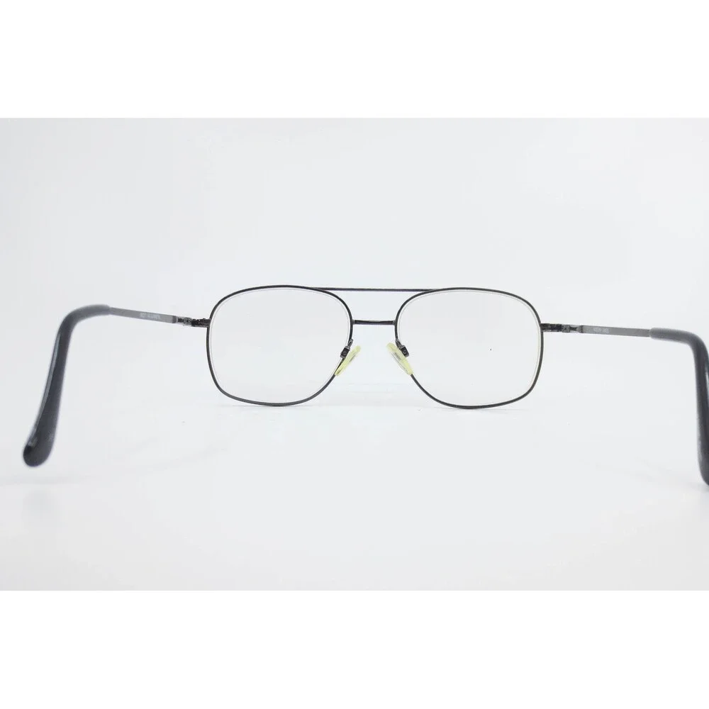 Modern James Aviator Eyeglasses Gunmetal Metal Double Bridge Frames 56-17-140